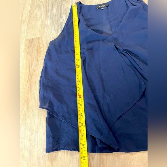 BABATON Aritzia 100% Silk Blue Dressy Ruffled Blouse. Size XXS - Picture 8 of 8